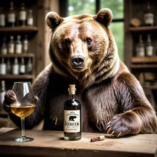 Prompt: jenever education for adults by a bear