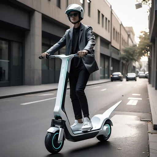 Prompt: an electric scooter from the future



