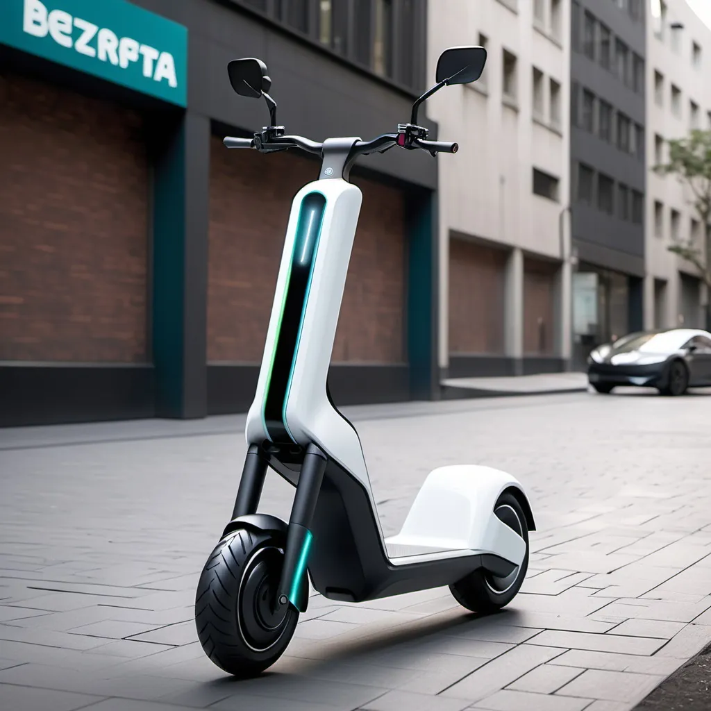 Prompt: an electric scooter from the future



