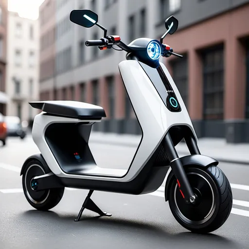 Prompt: an electric scooter from the future



