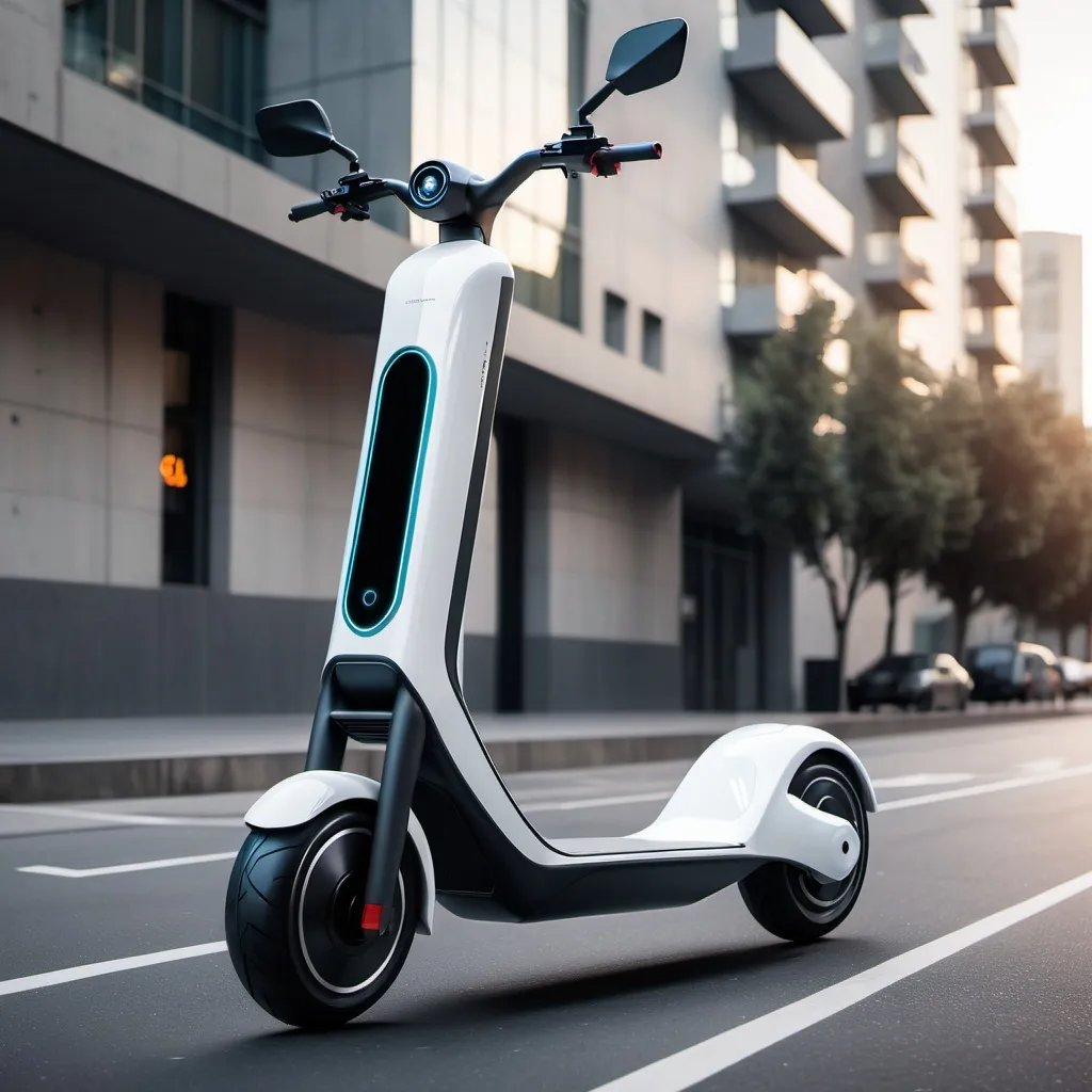 Prompt: an electric scooter from the future



