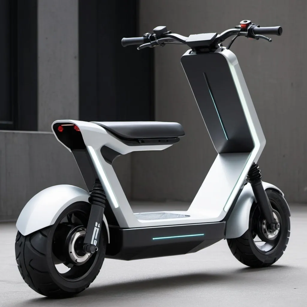 Prompt: aggressive electrick scooter from the future
