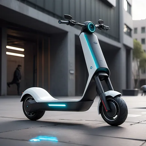 Prompt: an electric scooter from the future



