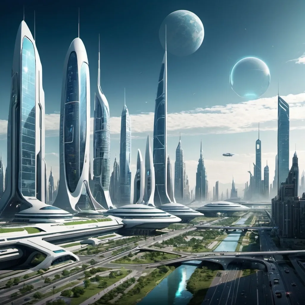 Prompt:  a city from the future

