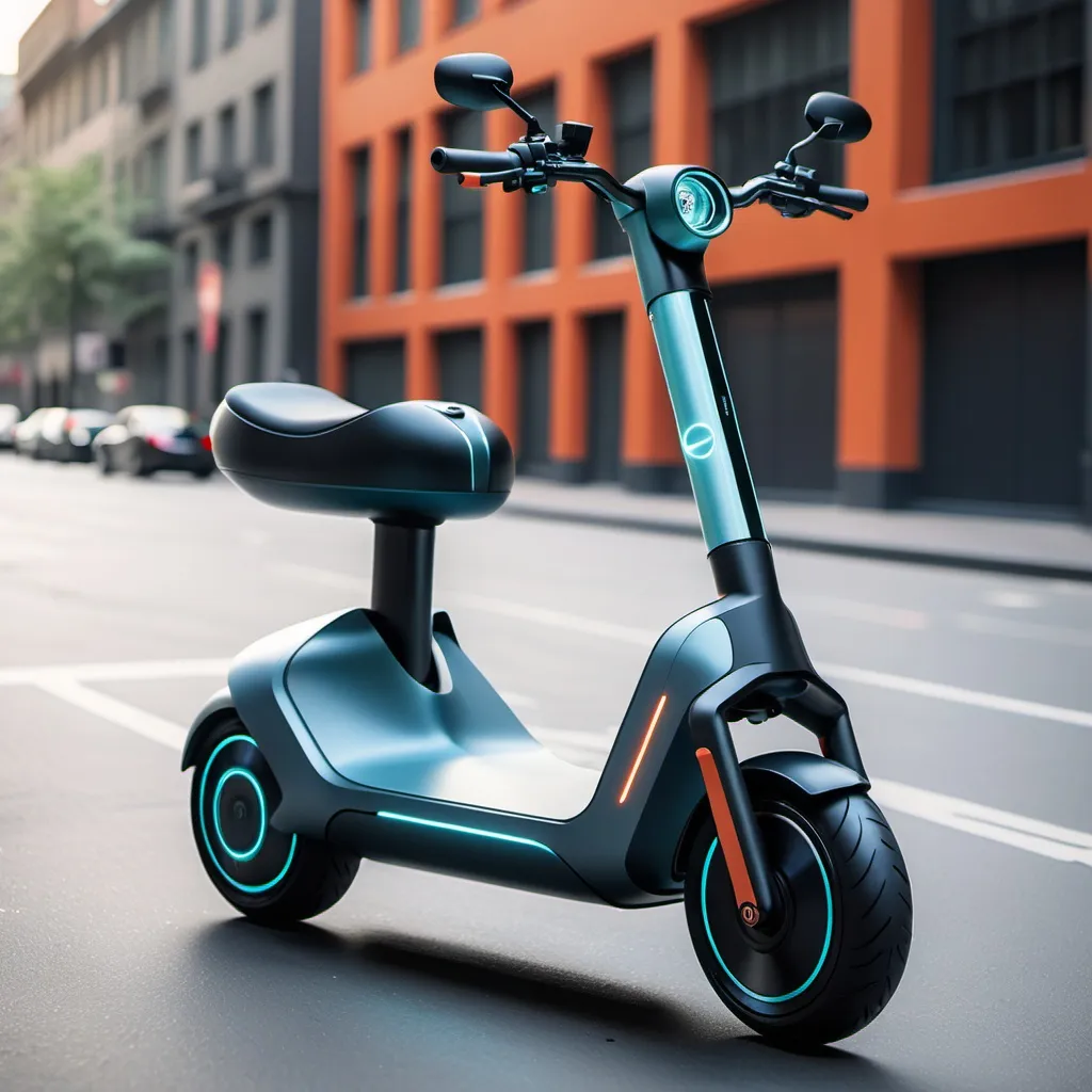 Prompt: an electric scooter from the future



