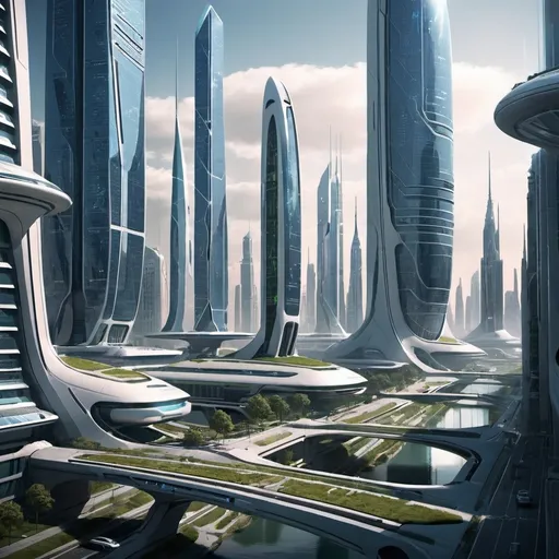 Prompt:  a city from the future

