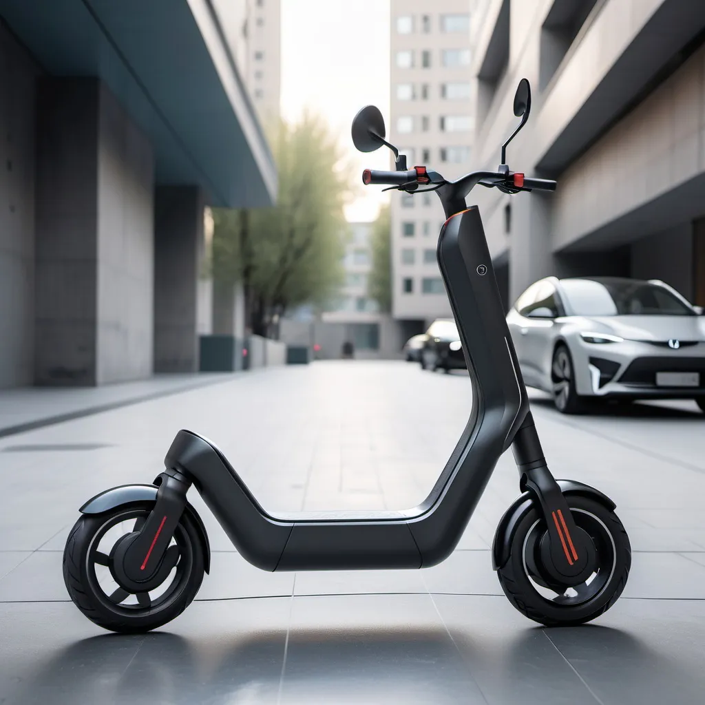 Prompt: an electric scooter from the future



