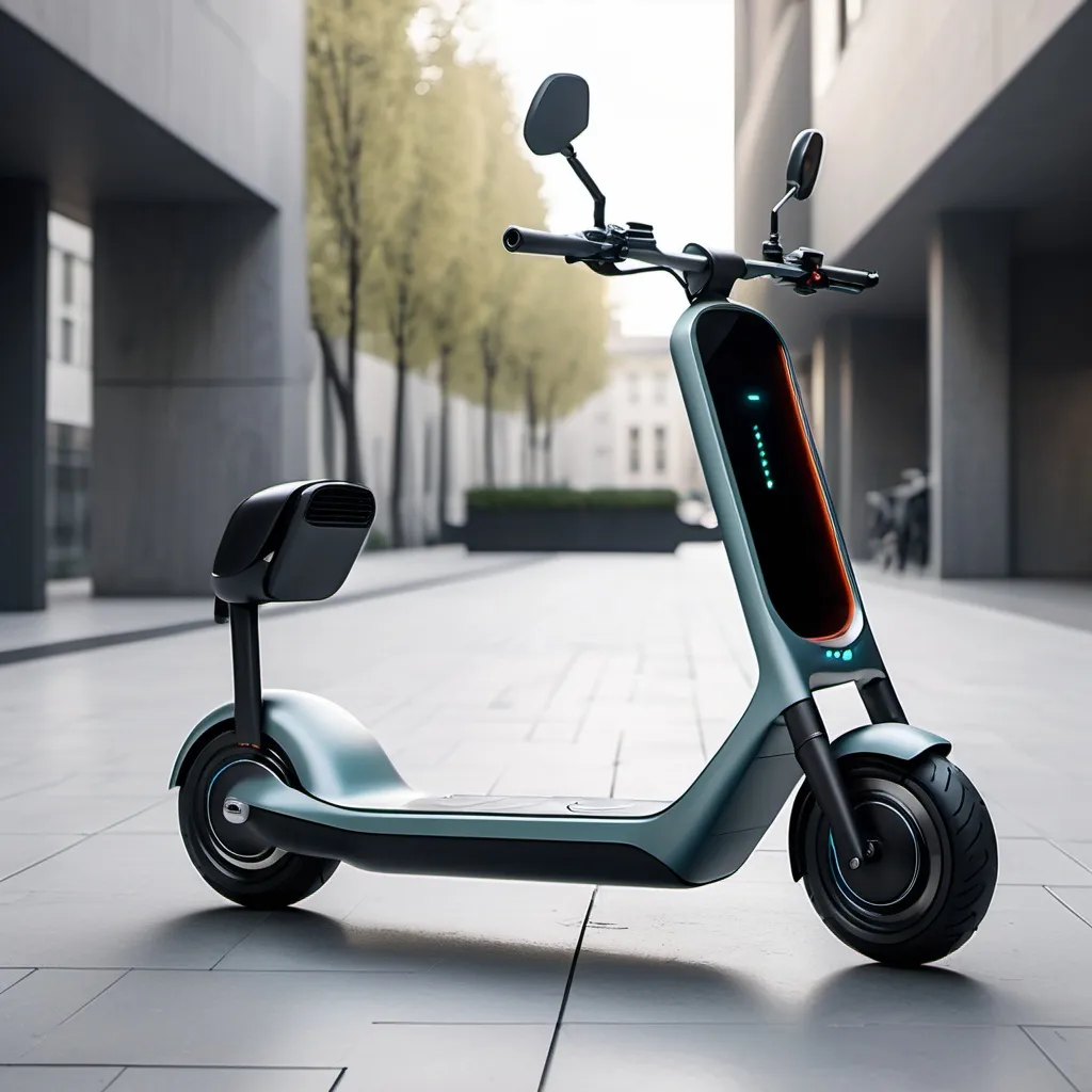 Prompt: an electric scooter from the future



