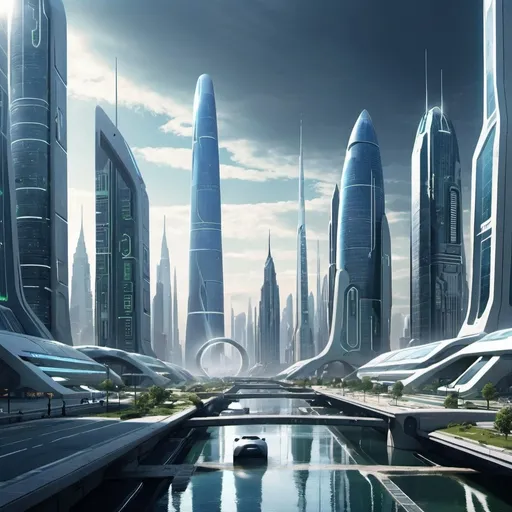 Prompt:  a city from the future

