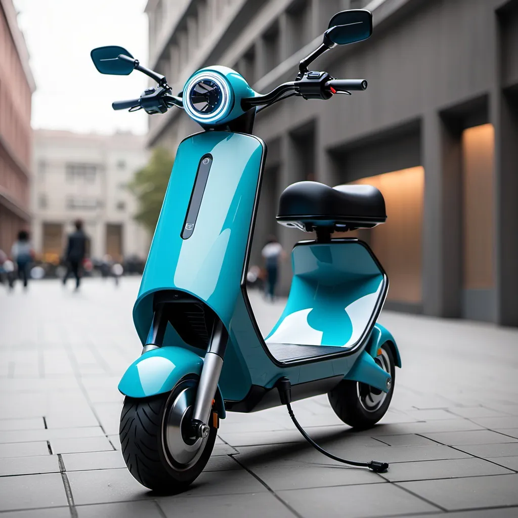 Prompt: an electric scooter from the future



