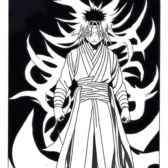 Prompt: Make Kimimaro alternative ending where he becomes leader of the Otsutsuki with all new dojutsu and genjutsu powers, in his full form. 