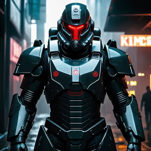 Prompt: Dark Templar altered carbon power armor
