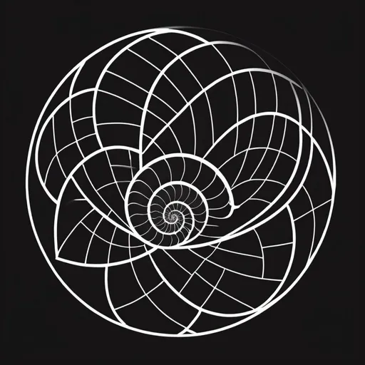 Prompt: I want to create a logo that have an image component that it will be a fibonacci shell and at the right or below the name "Mente Sagaz"