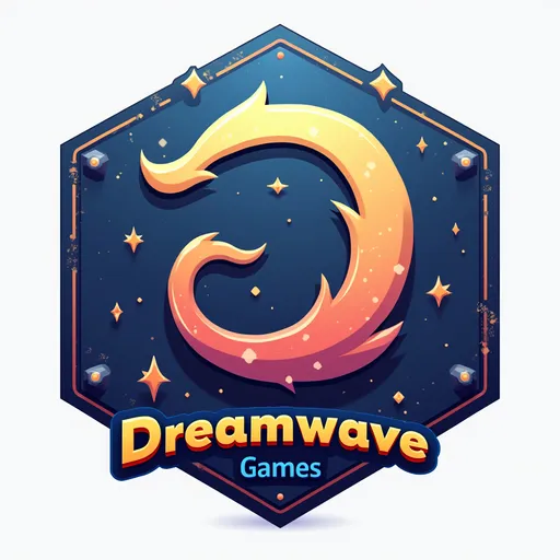 Prompt: an icon of a game studio called "Dreamwave Games"
