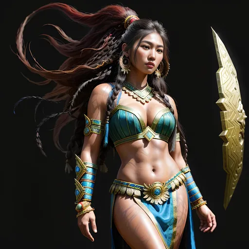 Prompt: Claymation Ultimate ancient full body Amazon warrior, Photo-realistic image, young adult beautiful Asian woman, extremely detailed facial features, heavy makeup, long wavy random color hair, old torn slave dress, being sold at auction,

Photo Realistic, RAW, artstation, splash style of dark fractal paint, contour, hyper detailed, intricately detailed, unreal engine, fantastical, intricate detail, steam screen, complementary colors, fantasy concept art, 8k resolution, deviantart masterpiece, splash arts, ultra details Ultra realistic, hi res, UHD, 64k, 3D rendering