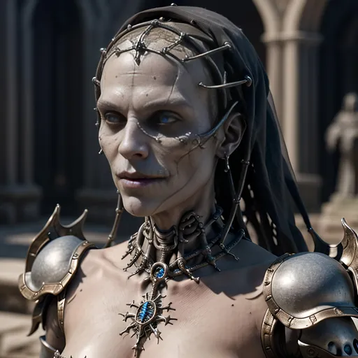 Prompt: Create a highly detailed AI defined design of a medieval undead fantasy character, masterpiece:1.4, best quality:1.0, photo realistic