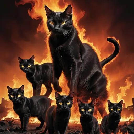 Prompt: cats from hell