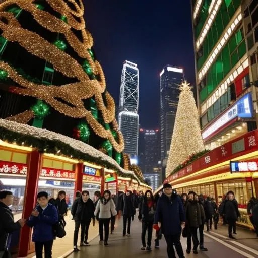 Prompt: Christmas 
Hongkong 