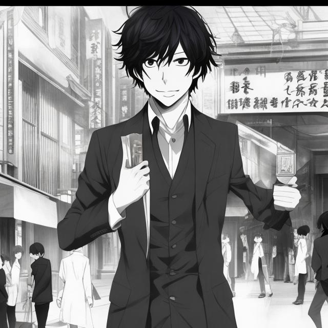 Prompt: Osamu dazai,hot, anime,handsome 