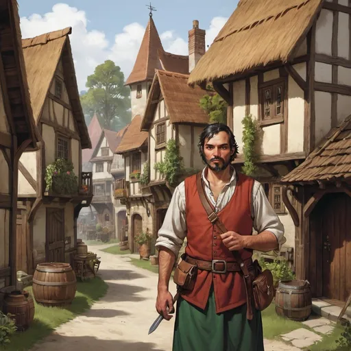 Prompt: village commoner 5e