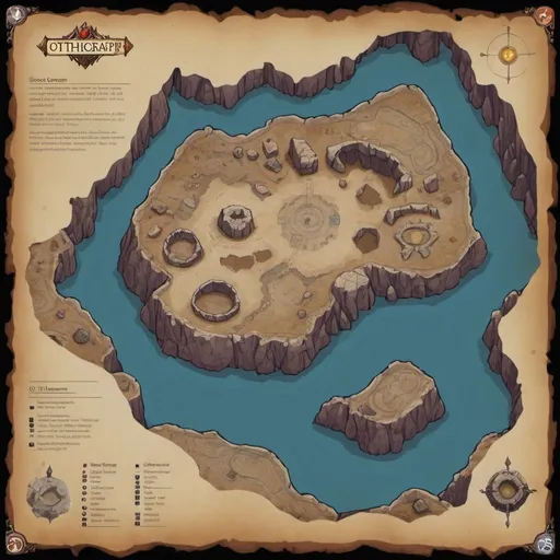 Prompt: ancient cavern orthographic map in a dnd style