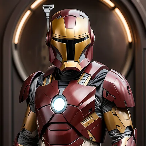 Prompt: Iron Man Mandalorian