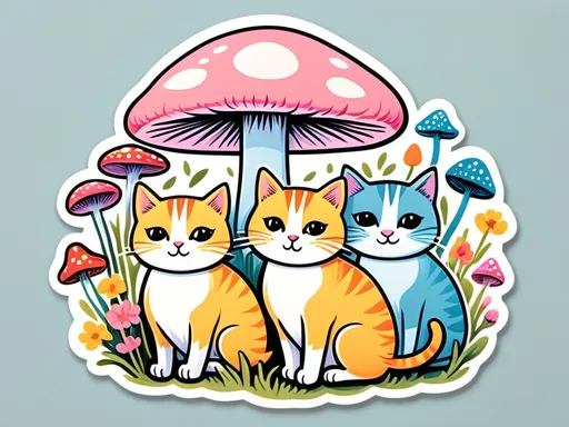 Prompt: Sticker Kucing Yang Lucu Dan Menggemaskan