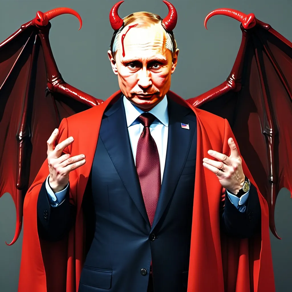 Prompt: Putin as the devil
