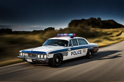 Prompt: police car
