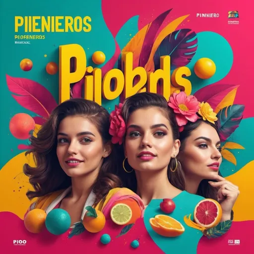 Prompt: (publícidas pioeneros), vibrant color palette, bold typography, dynamic layout, engaging visuals, retro elements, energetic mood, creative design, attention-grabbing composition, marketing imagery, high-impact advertisement, modern aesthetics, 4K quality, ultra-detailed, memorable branding, appealing to a young audience.