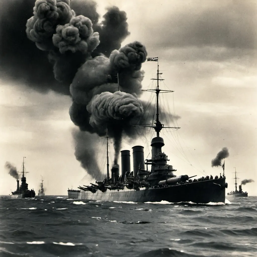 Prompt: The Battle Of Jutland 1916.
