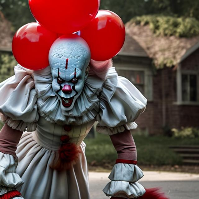 Prompt: pennywise the dancing clown vs nickle smart