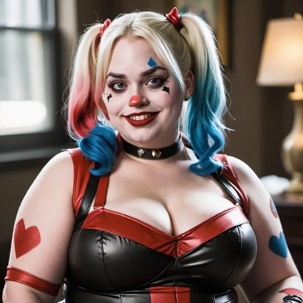 Prompt: chubby dream wife harley quinn

