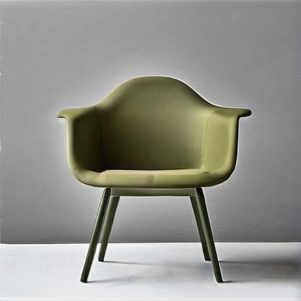 Prompt: website for selling minimalist chairs this website has background color olive green pls generate chair images
