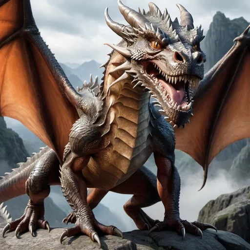 Prompt: realistic photo of a dragon