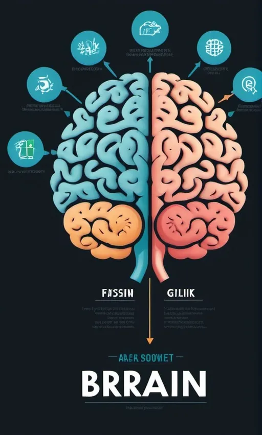 Prompt: Brain illustration showing growth and fixed mindset areas.
