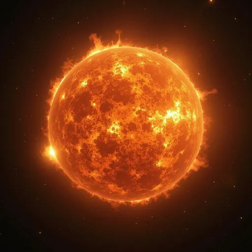 Prompt: Can you create a realistic image of a sun?
