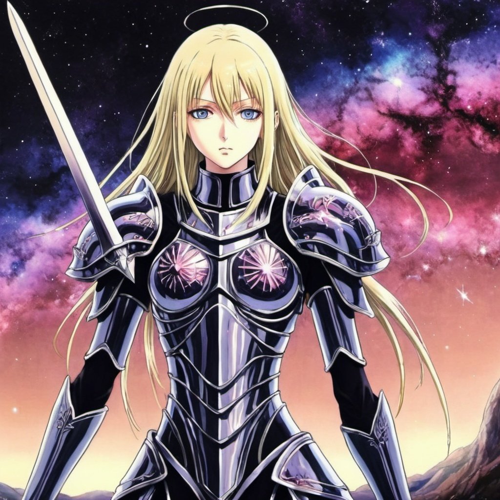 anime claymore trippy armor galaxy