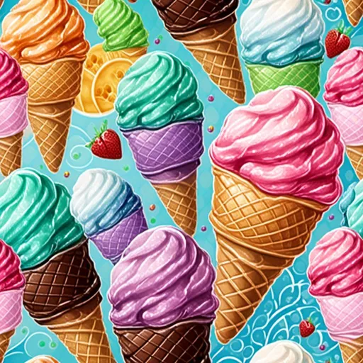 Prompt: <mymodel>with a Realistic digital painting of a colorful ice cream selection, tempting scoops, vibrant and mouth-watering, high quality, realistic, detailed textures, professional, inviting, dessert, sweet treats, delicious, best quality, highres, ultra-detailed, realistic painting, vibrant colors, mouth-watering, tempting, detailed textures, professional lighting