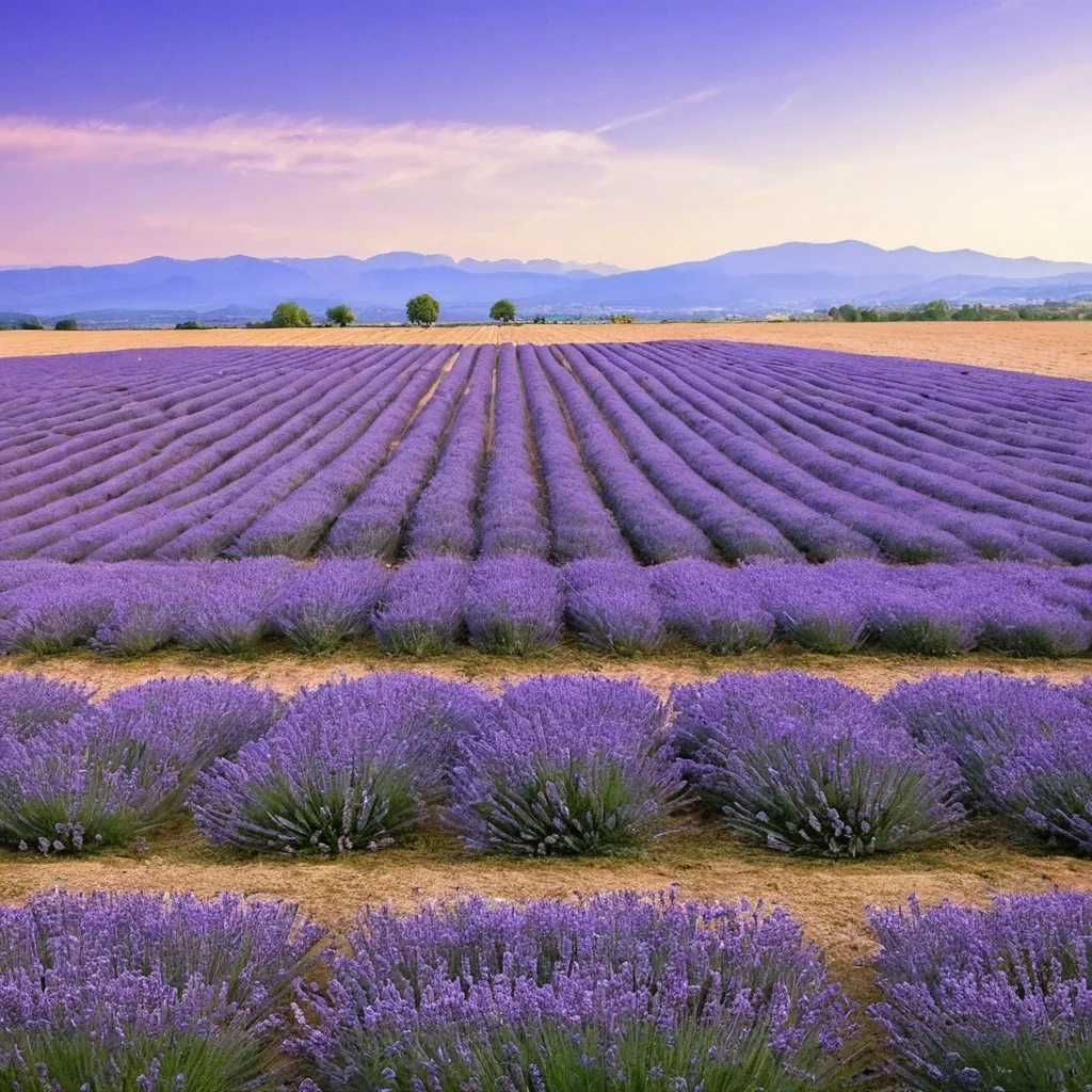 Prompt: lavender field
