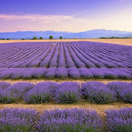 Prompt: lavender field
