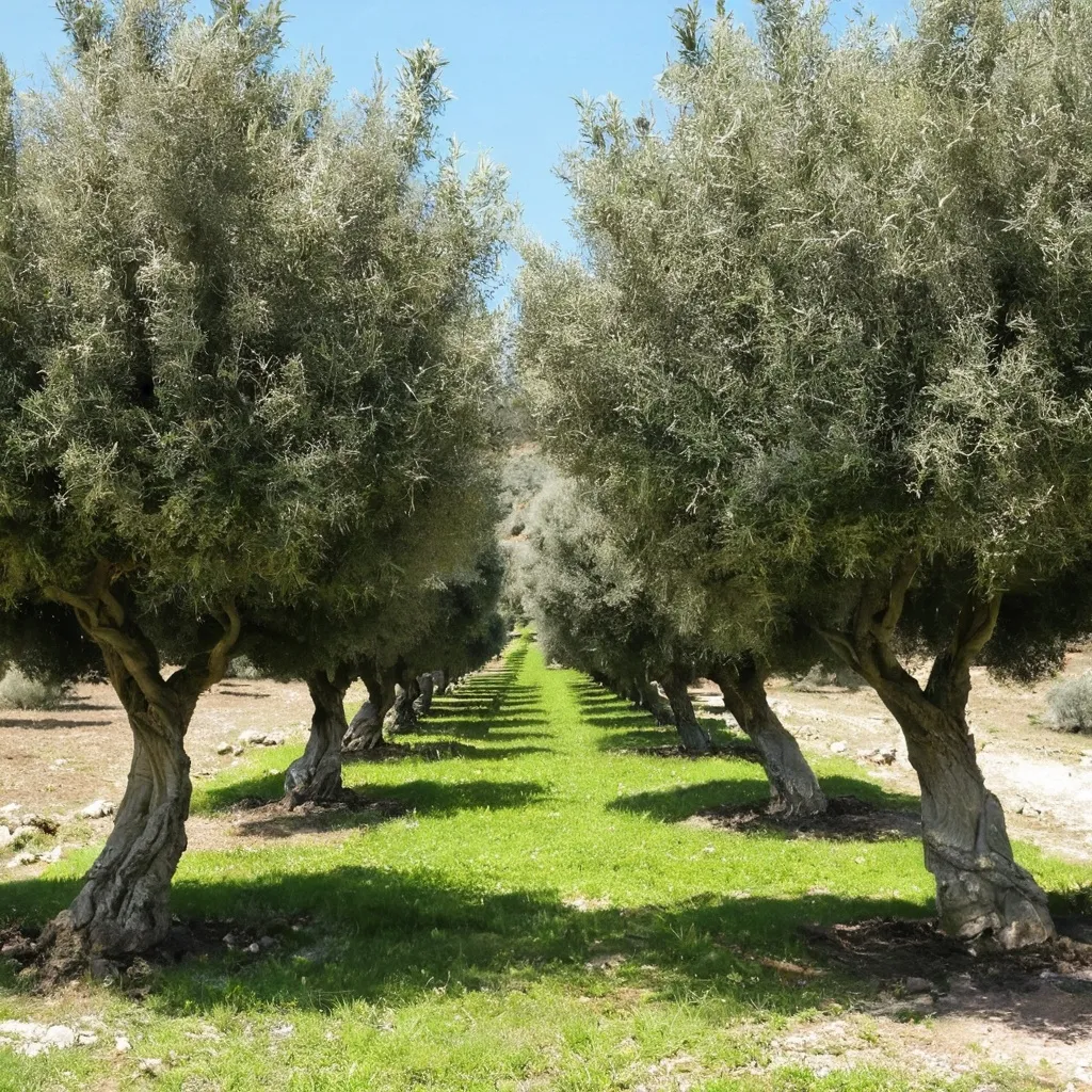 Prompt: olive trees