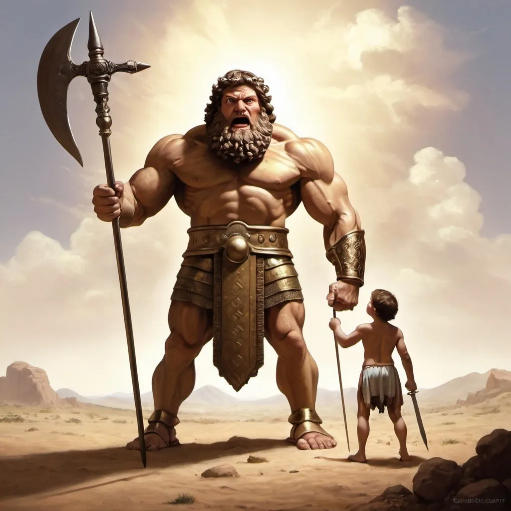 Prompt: David and Goliath


