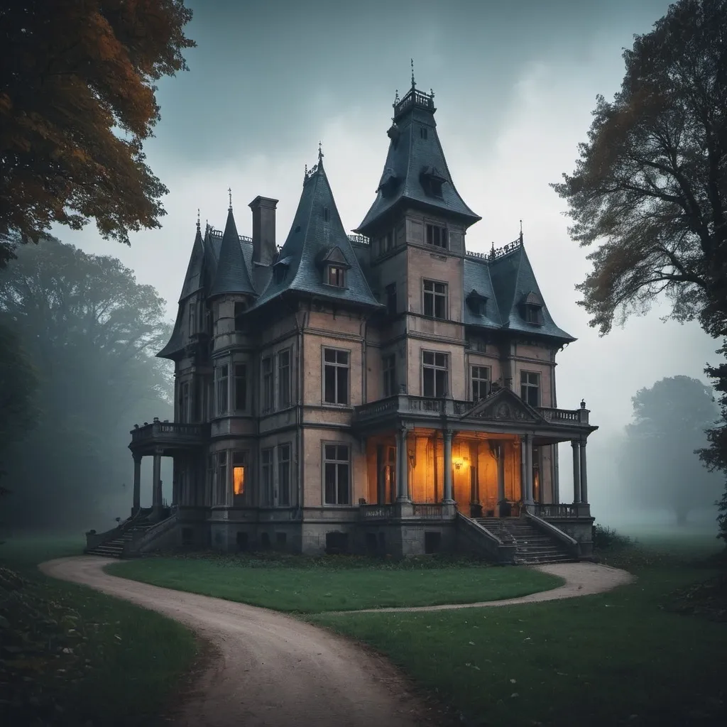 Prompt: MYSTERIOUS MANOR









