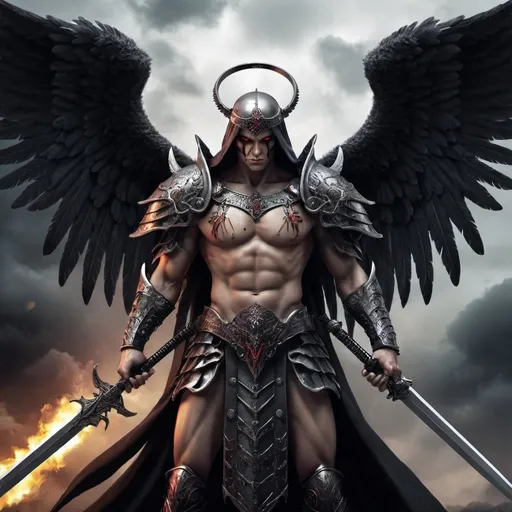 Prompt: evil warrior angel


