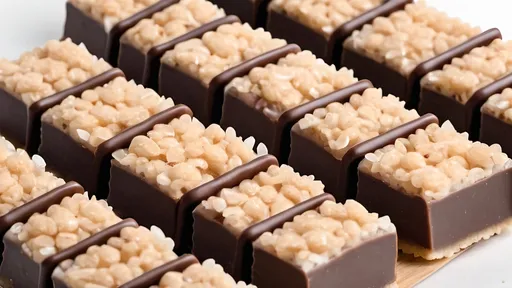 Prompt: delicious rice crispy chocolate treats for a website 
