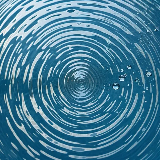 Prompt: Water is dancing to hypnotic music and making a big splash in the center of the image.