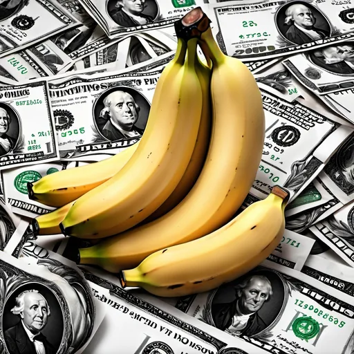 Prompt: money/wealth chart crypto investor's 2025 that goes bananas