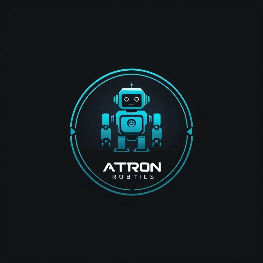 Prompt: LOGO for ATTRON ROBOTICS in minimalistic digital style

