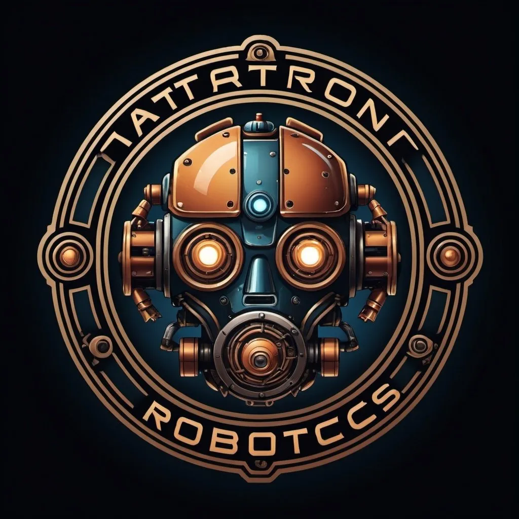 Prompt: LOGO for ATTRON ROBOTICS in steampubk style
